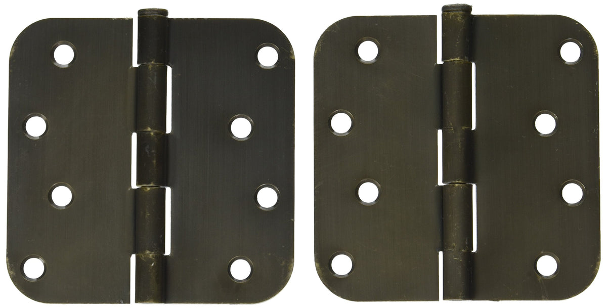 Deltana S44R55 Value Choice for Indoor Applications Steel 4-Inch x 4-Inch x 5/8-Inch Radius Hinge