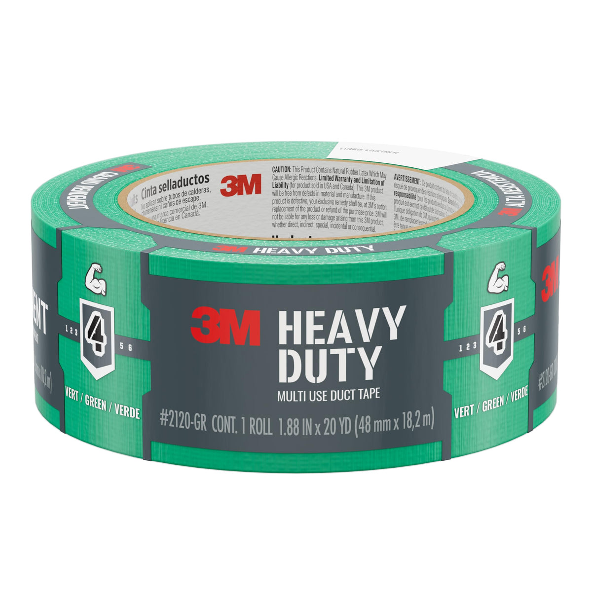 3M Multi-Use Colored Duct Tape Green 3920-GR 1.88in x 20yd