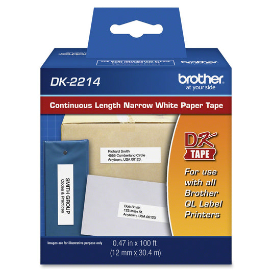 Brother International - Contin Length Paper Label 1/2"