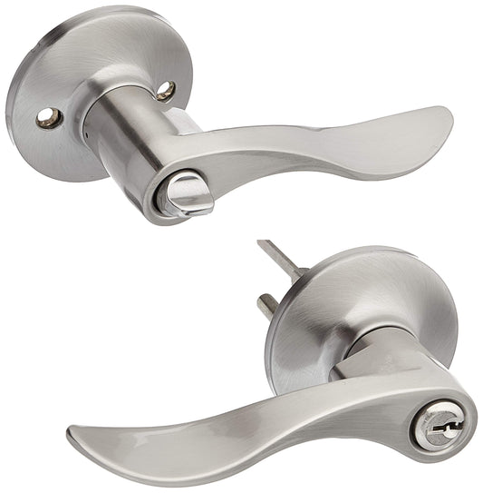 Kwikset Layton Lever Entry Lock SL5000LY Satin Nickel