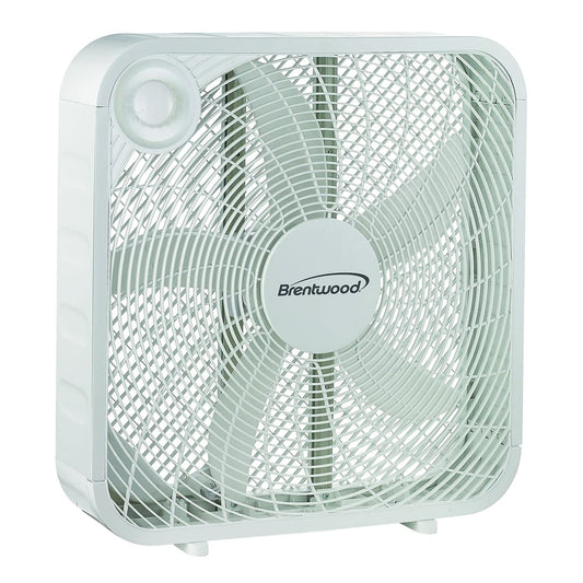 Brentwood Kool Zone F-20SW 20-Inch Box Fan White