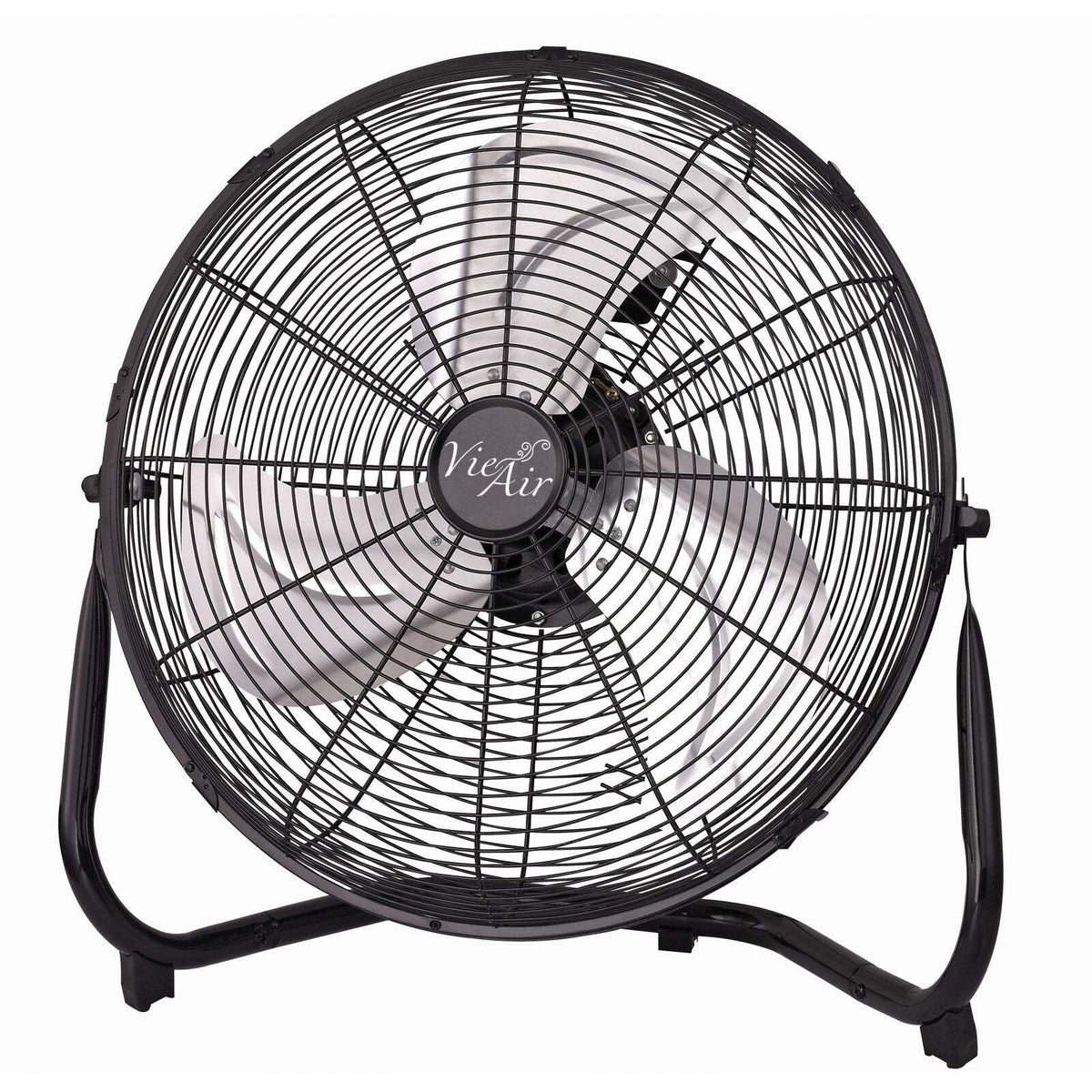 Vie Air VA-14 3-Speed Metal Floor Fan, Black