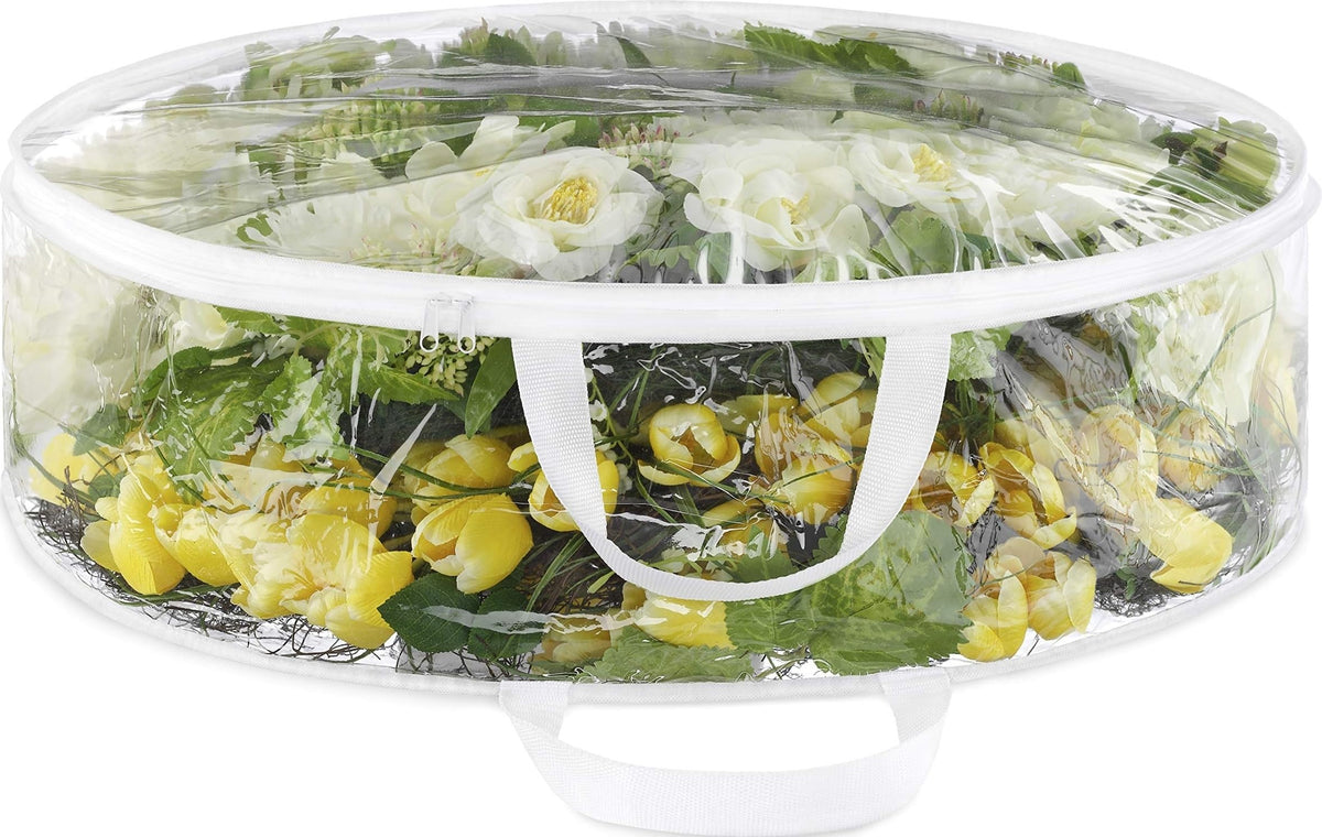 Whitmor Clear Everyday Wreath Bag