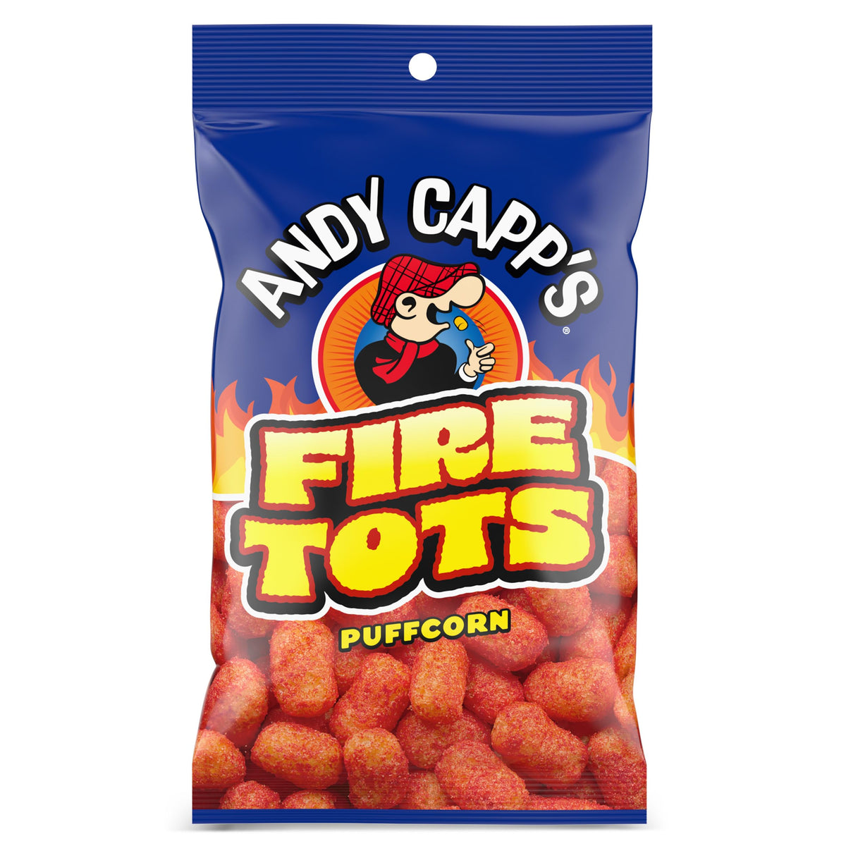 Andy Capp's Fire Tots Puffcorn Snack 1.5 oz