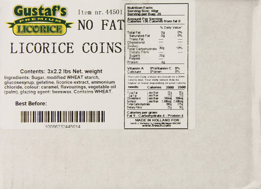 Gustafs Money Salt Licorice 2.2lb Bag