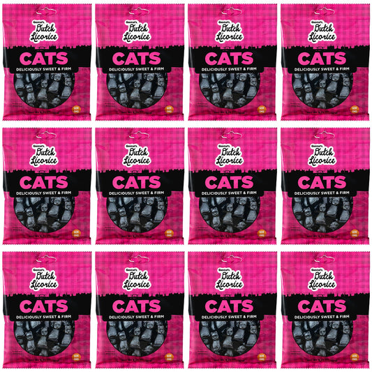 Gustaf's Sweet Dutch Licorice Cats 5.2 oz Pack of 12
