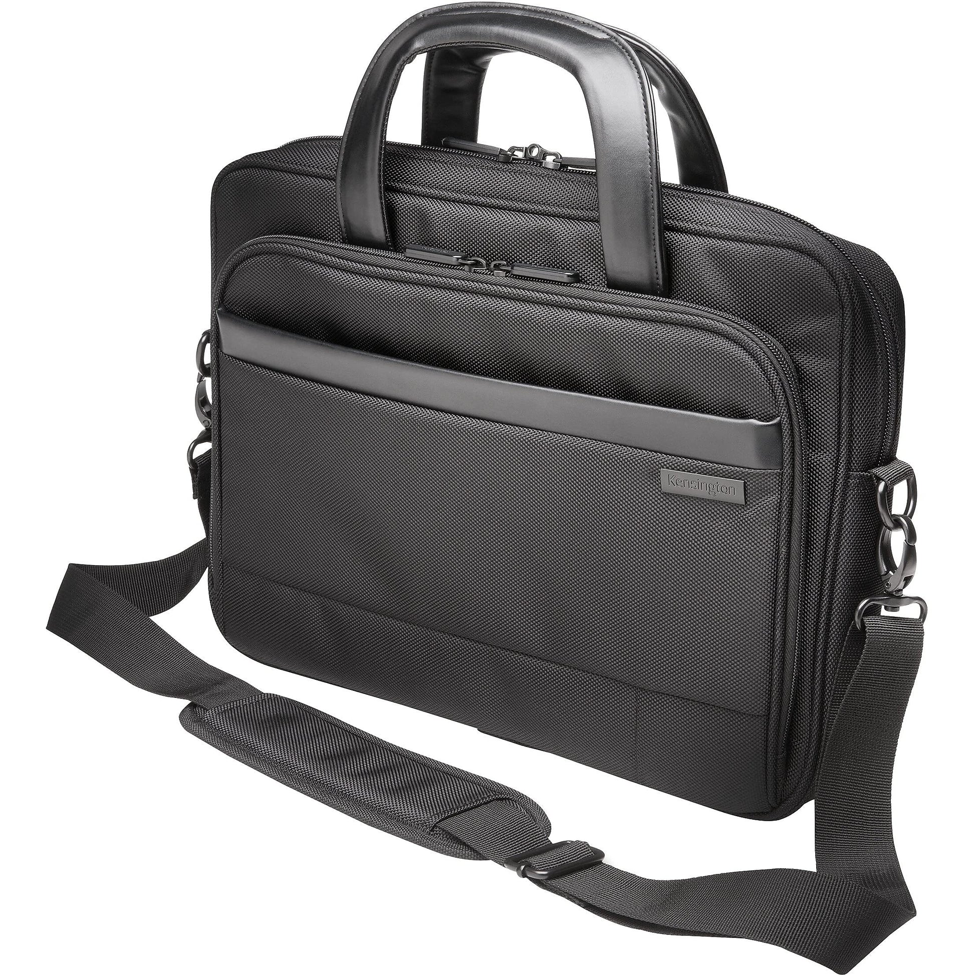 Kensington Briefcase Laptop Bag Black 16.5" x 18.3" x 6"