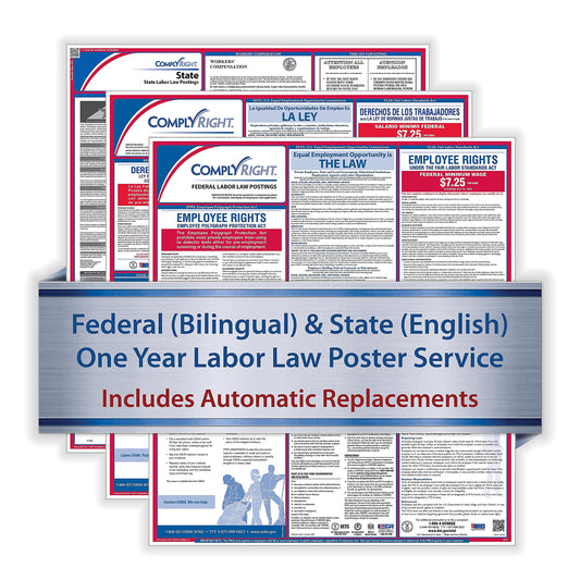ComplyRight 1 Year Poster Service Oklahoma Bilingual (U1200CBOOK)
