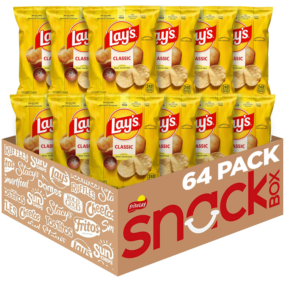 Lay's Classic Potato Chips 1.5oz 64ct