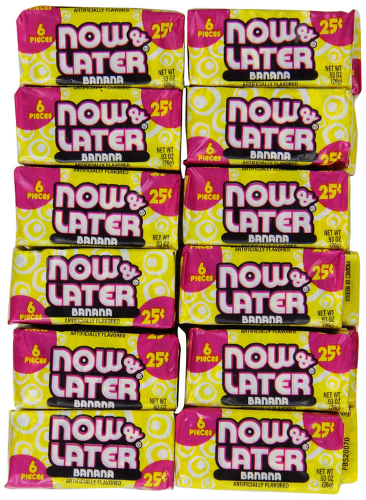 Now & Later Banana 6-Piece Bars .93oz 24ct