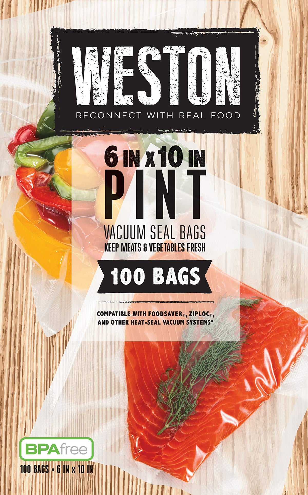 WESTON BAG VAC 100 PC 3MIL 6IN