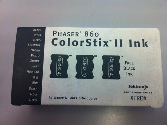 Xerox Phaser 860 Colorstix II Black 3-Pack 016-1902-01