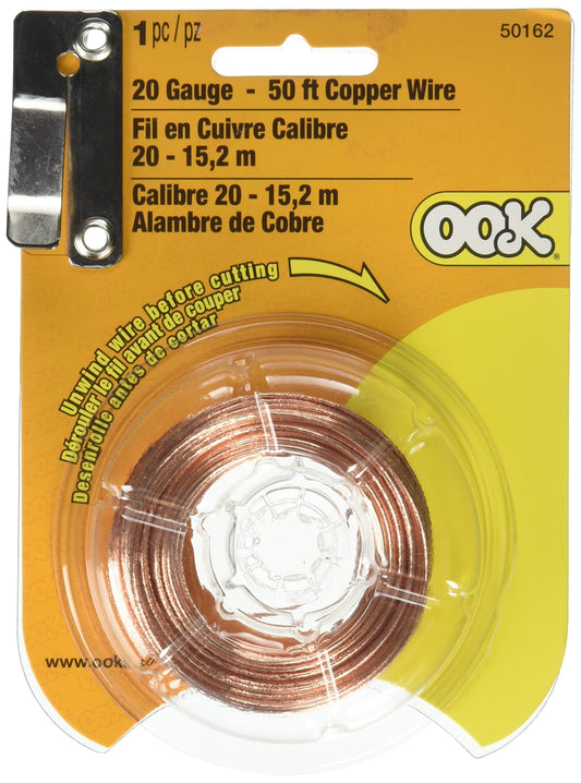 Ook 50162 50' 20 Gauge Copper Annealed Hobby Wire, Pack of 3