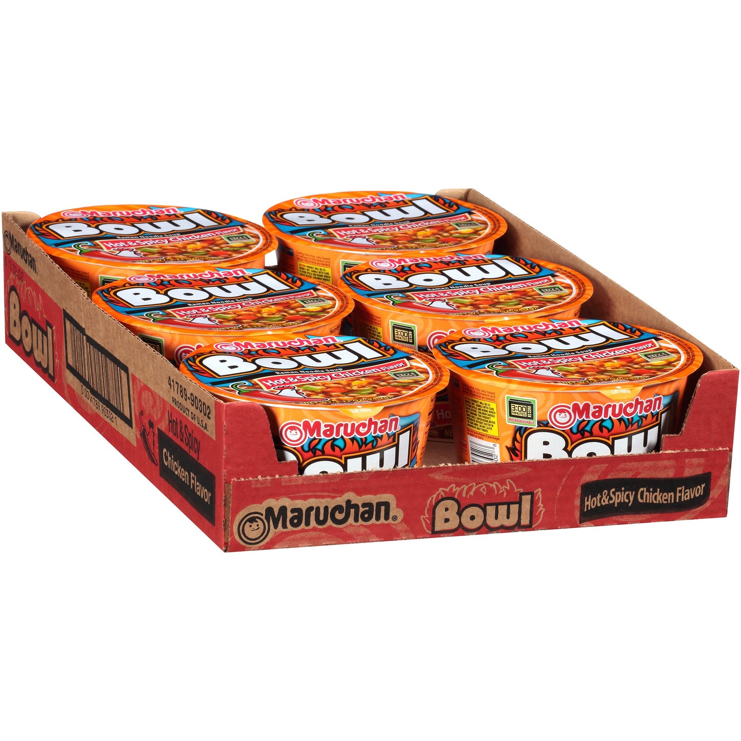 Maruchan Bowl Hot & Spicy Chicken, 3.32 Ounce