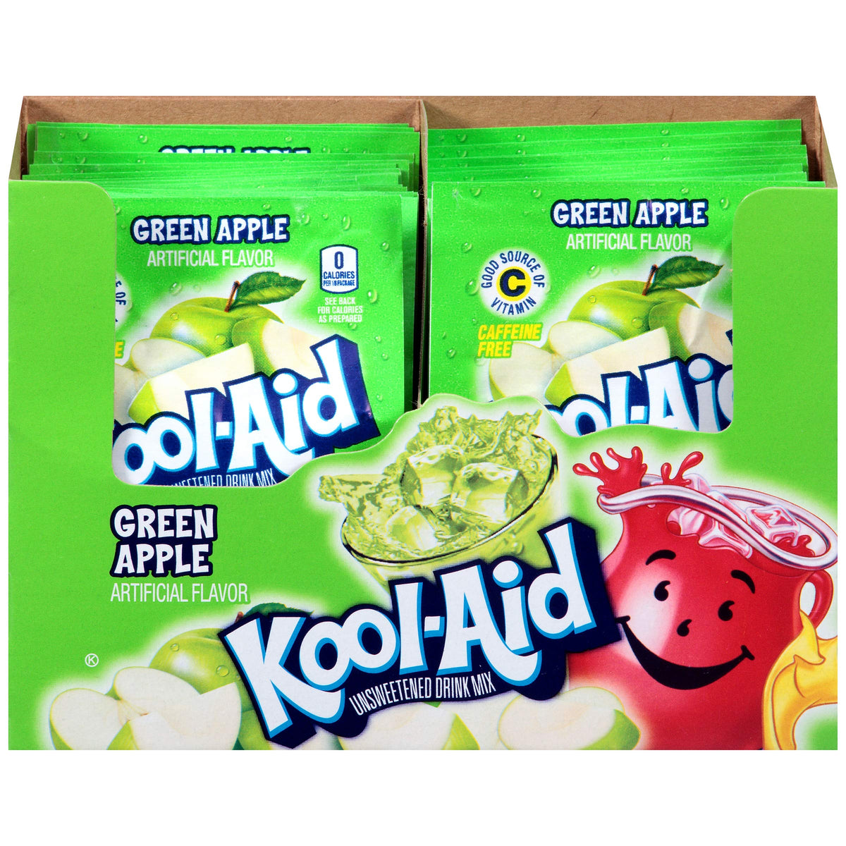 Kool-Aid Unsweetened Green Apple Drink Mix 0.22oz 4/48ct