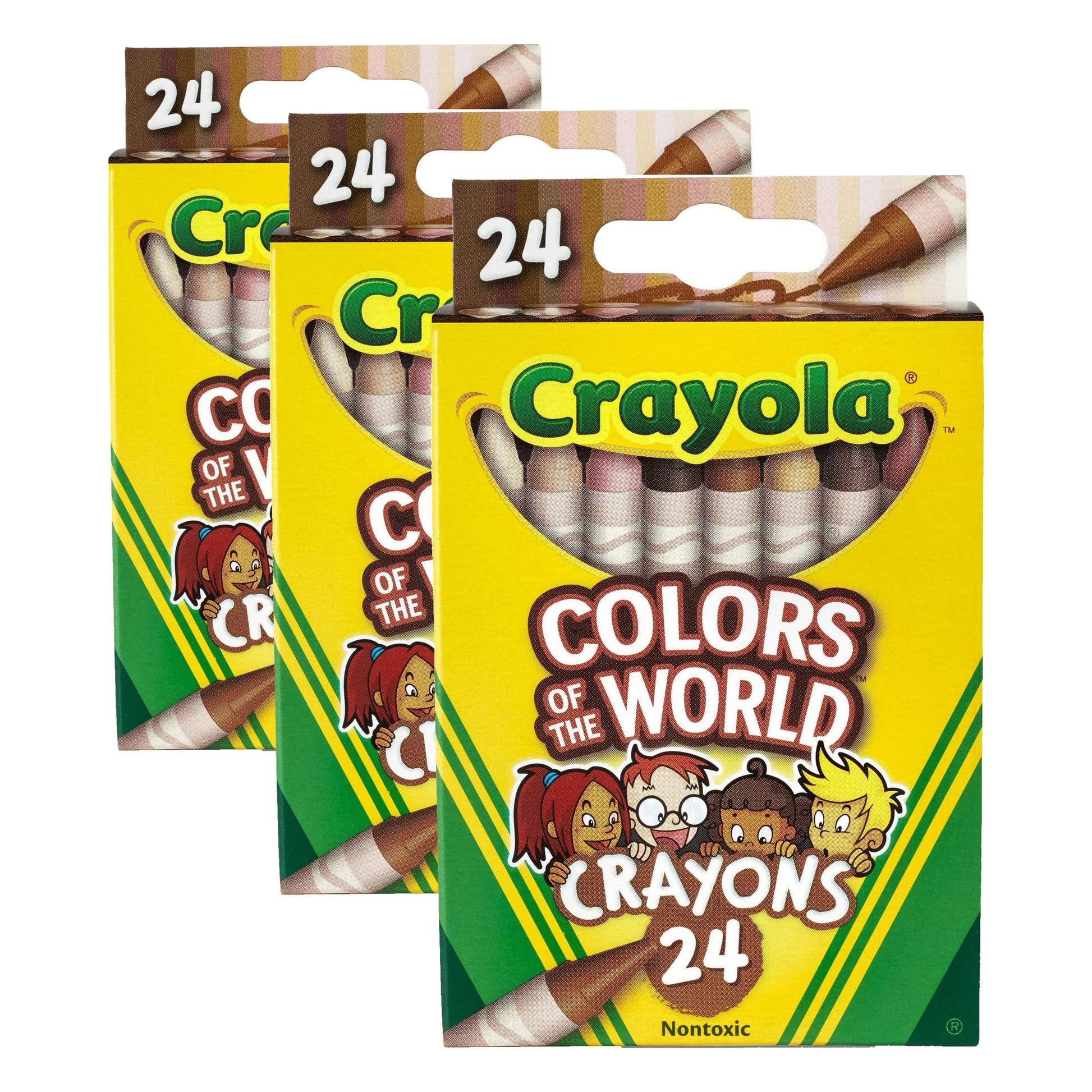 Crayola® Colors Of The World Crayons, Assorted Colors, Pack Of 72 Crayons