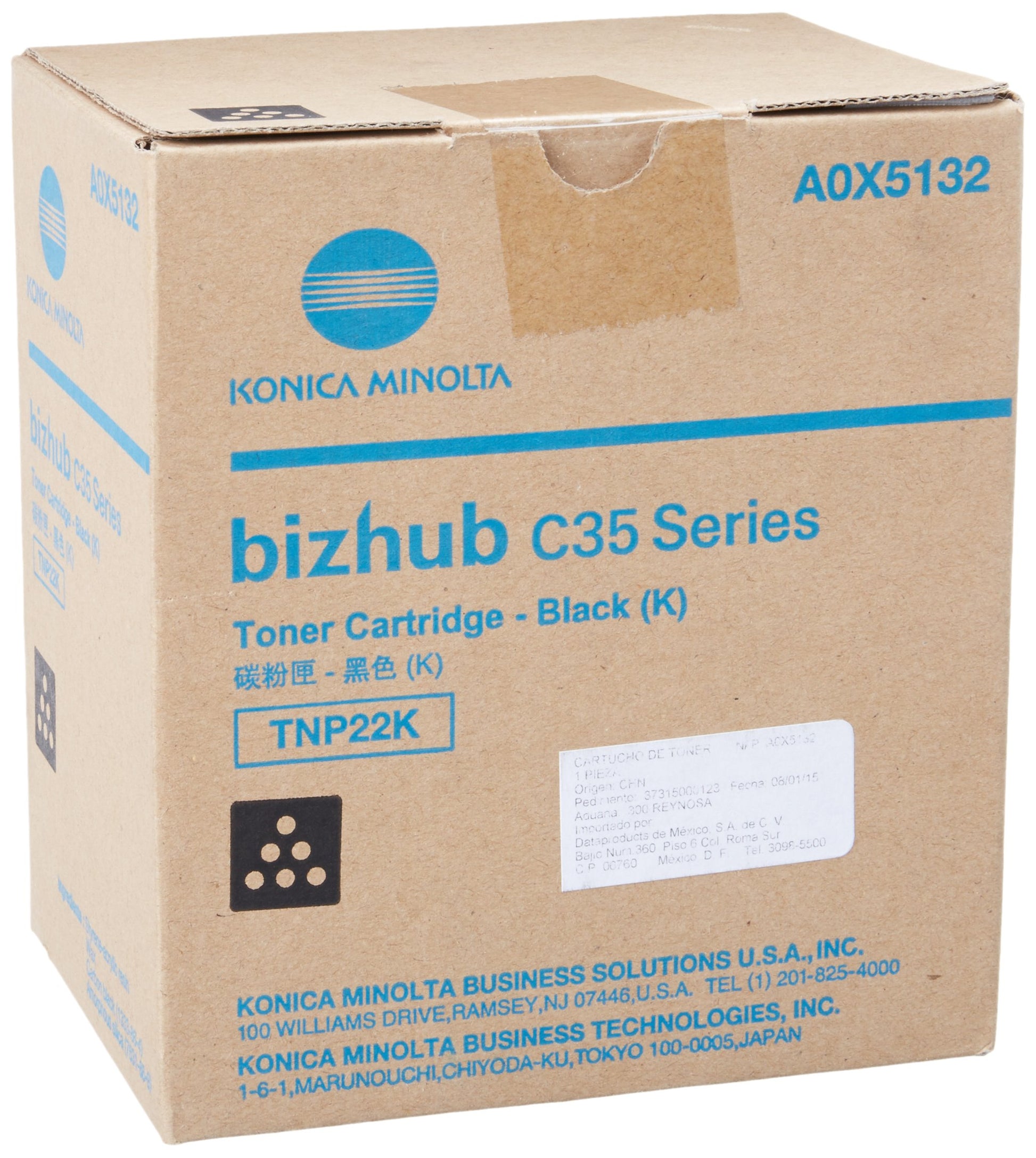 Konica Minolta TNP22K Black Toner Cartridge 5.2K Yield