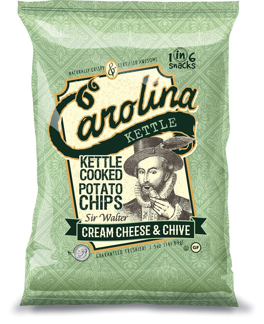 Carolina Cream Cheese & Chive Kettle Chips 5 oz