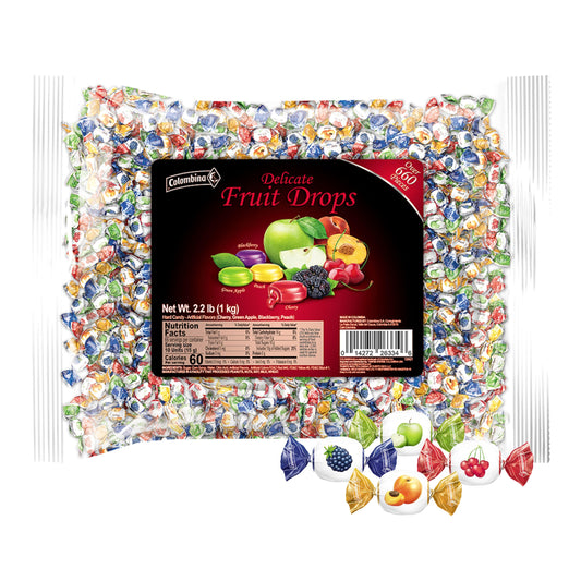 Colombina Delicate Fruit Drops, 2.2lbs