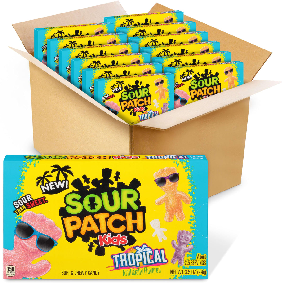 SOUR PATCH KIDS Tropical Gummy Candy 12 Boxes