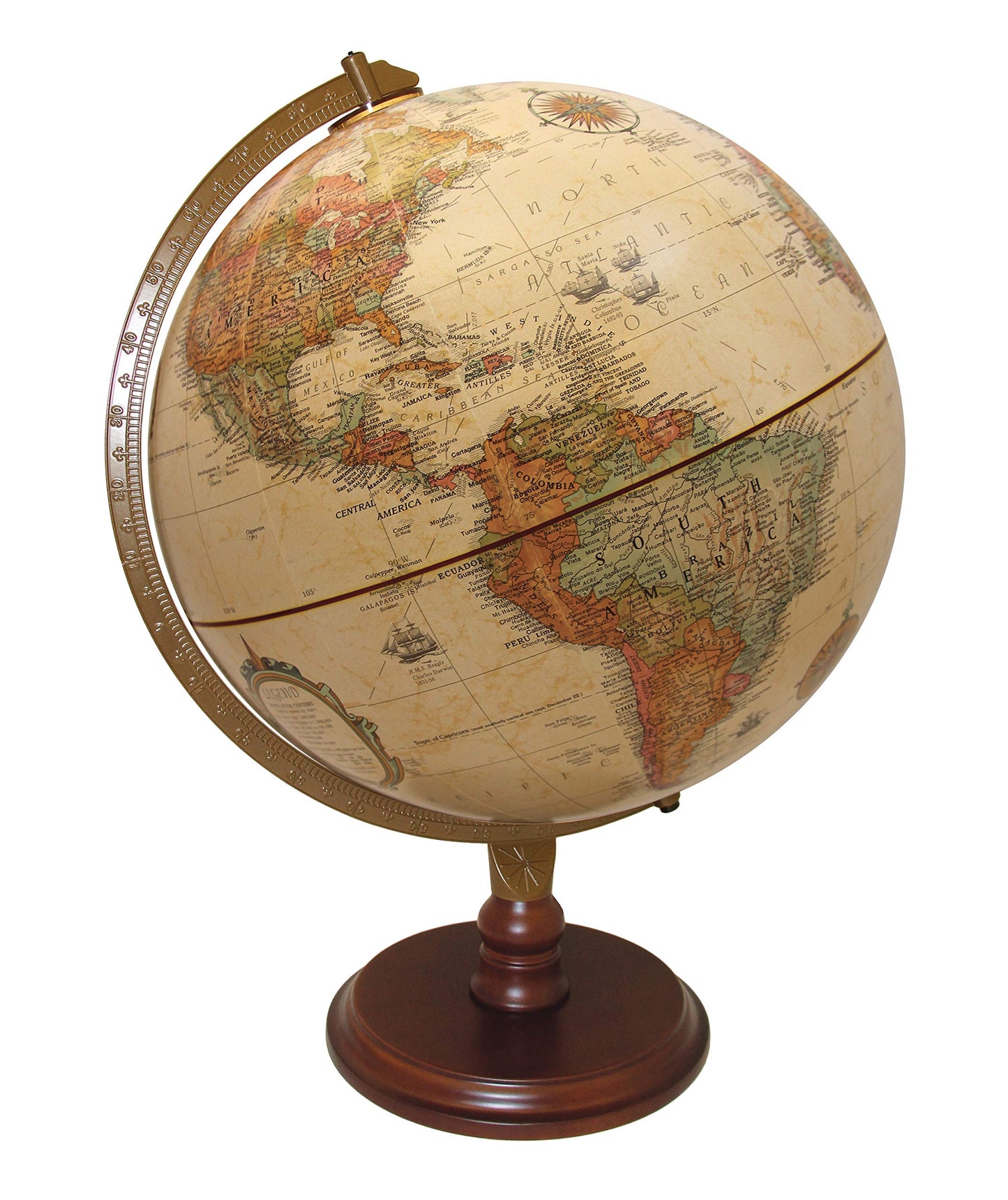 Replogle Lenox 12" Antique Desktop Globe 31536