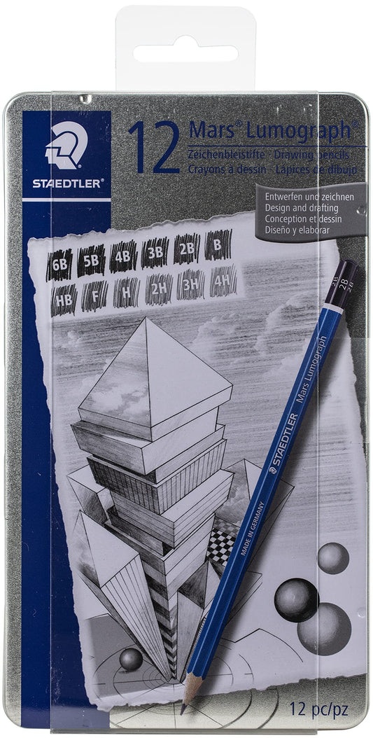 STAEDTLER Mars Lumograph Graphite Pencils 12-Pack 100-G12