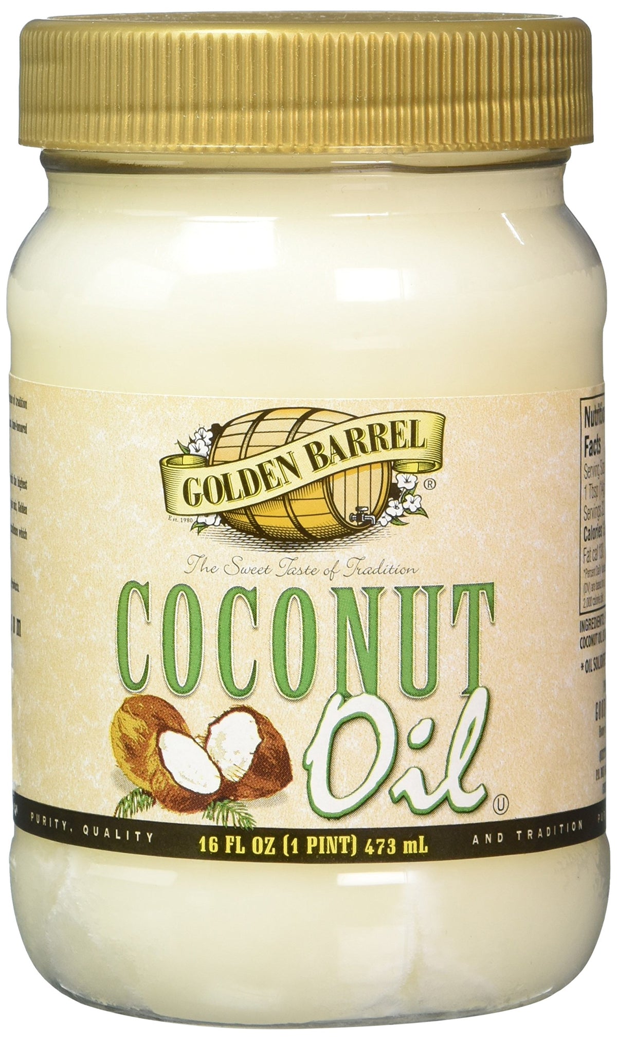 Golden Barrel Coconut Oil 16oz