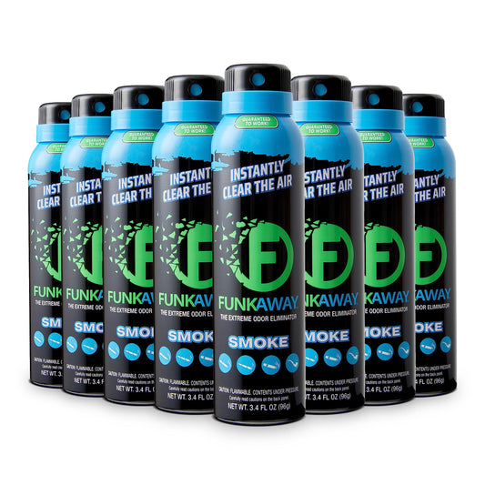 FunkAway Smoke Odor Eliminator Spray 3.4 oz 8 Pack