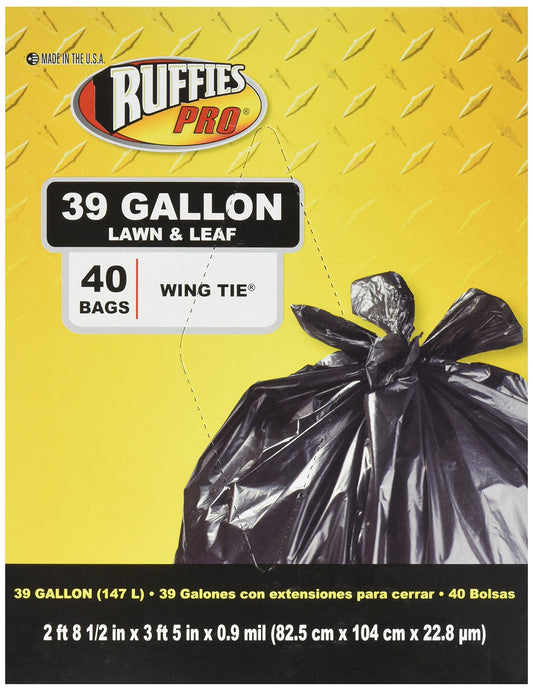 Ruffies Lawn & Leaf Bags 39 Gallon 40 Pack