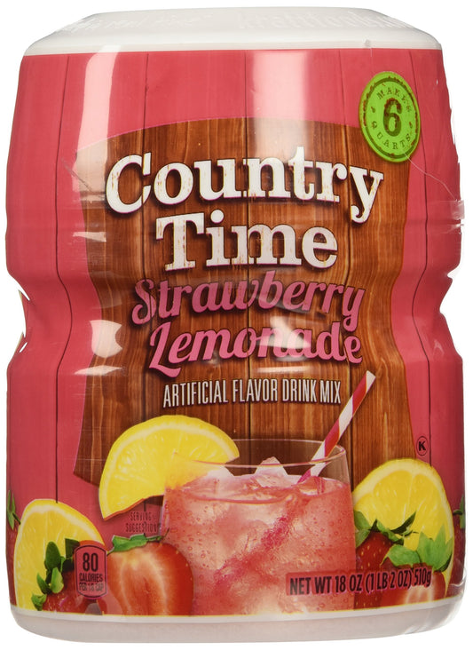 Country Time Strawberry Lemonade Drink Mix 18 oz