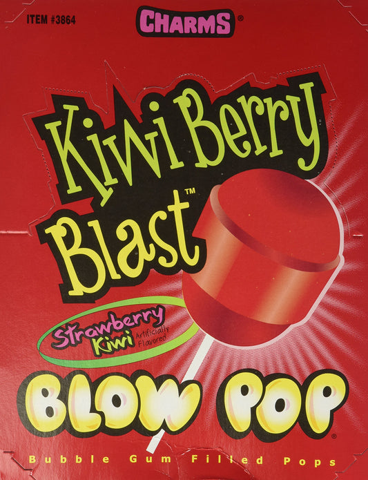 Charms Blow Pop Kiwi Berry Blast 48ct