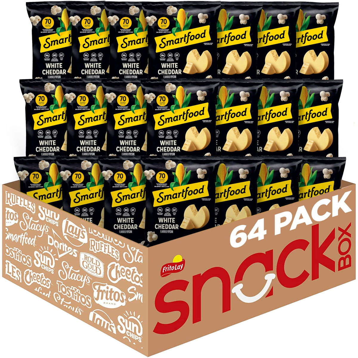 Smartfood White Cheddar Popcorn 1oz Pack of 64
