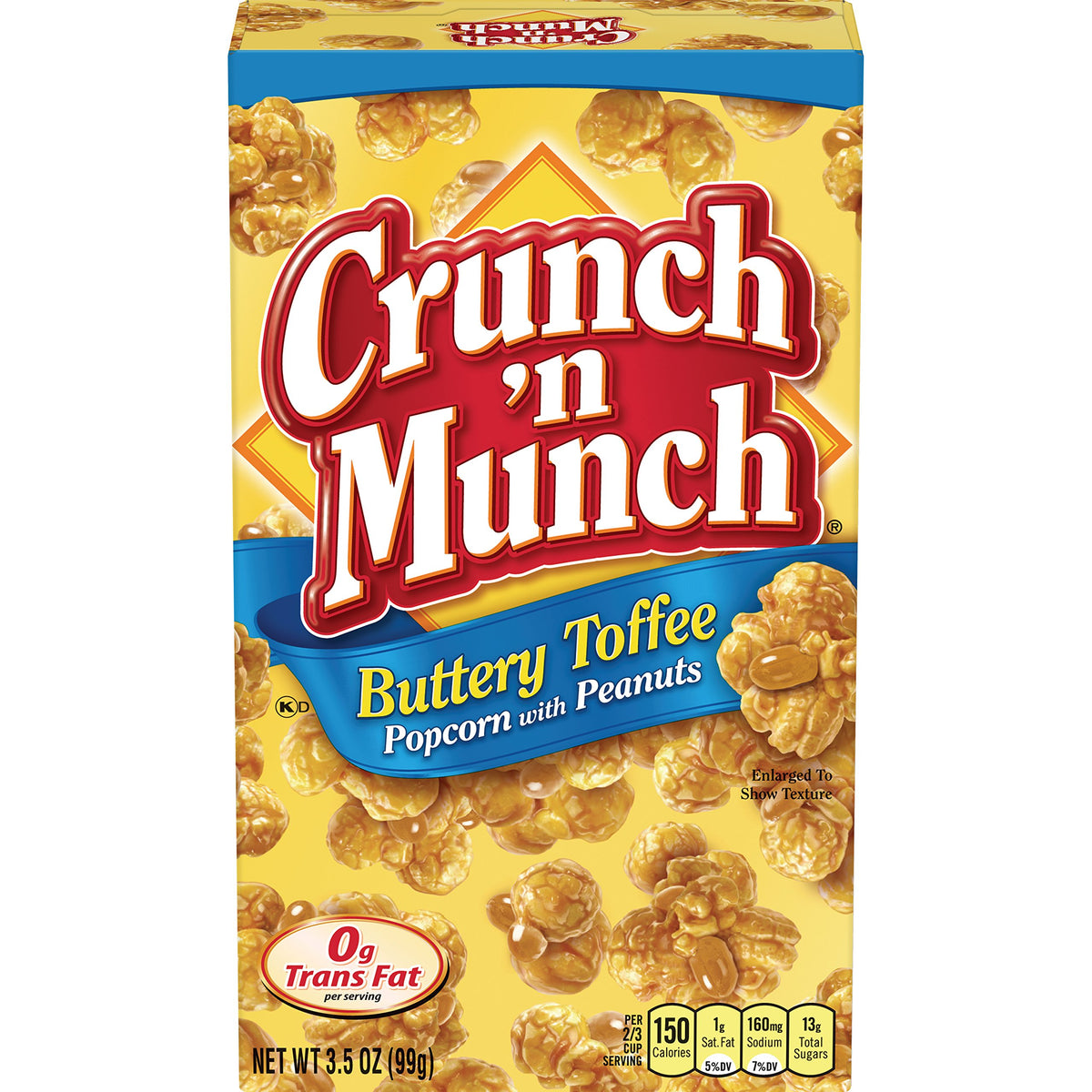 Crunch 'N Munch Buttery Toffee Popcorn 3.5 oz, 12 Pack