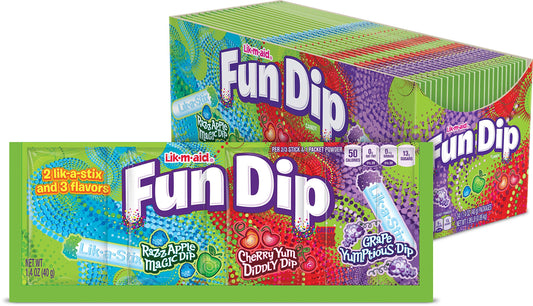 Lik-M-Aid Fun Dip Candy 24 Count