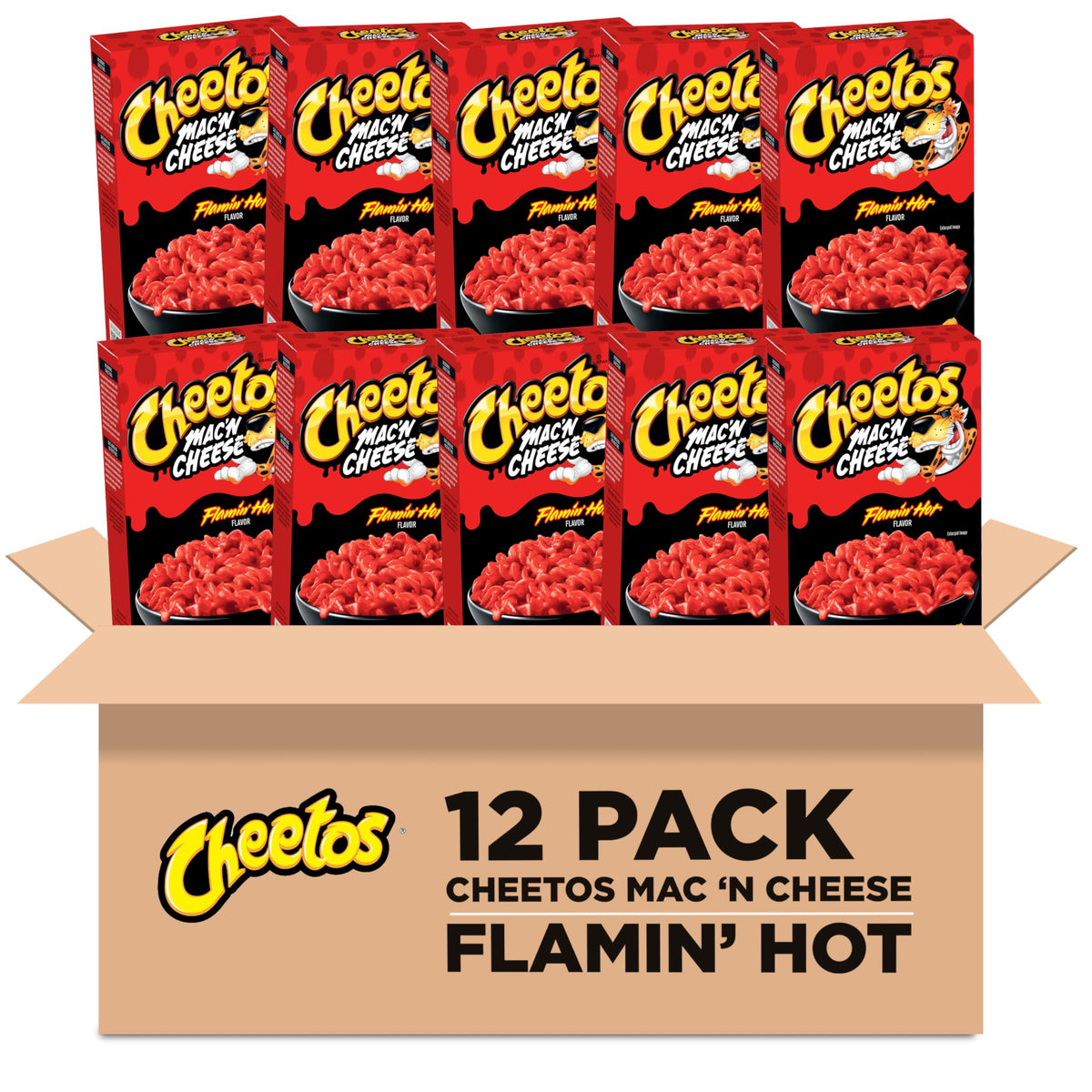 Cheetos Mac & Cheese Flamin' Hot 5.6oz Pack of 12