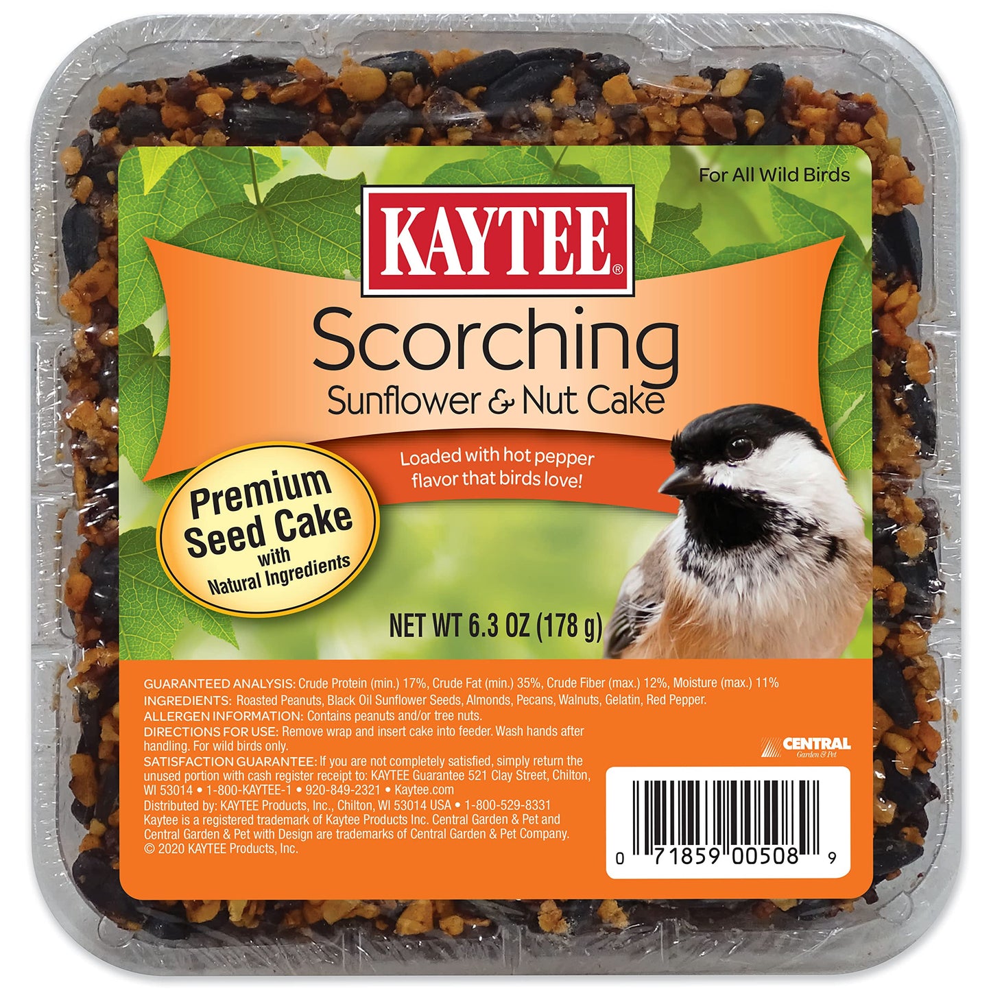 Kaytee Scorching Sunflower & Nut Cake 6.3 oz