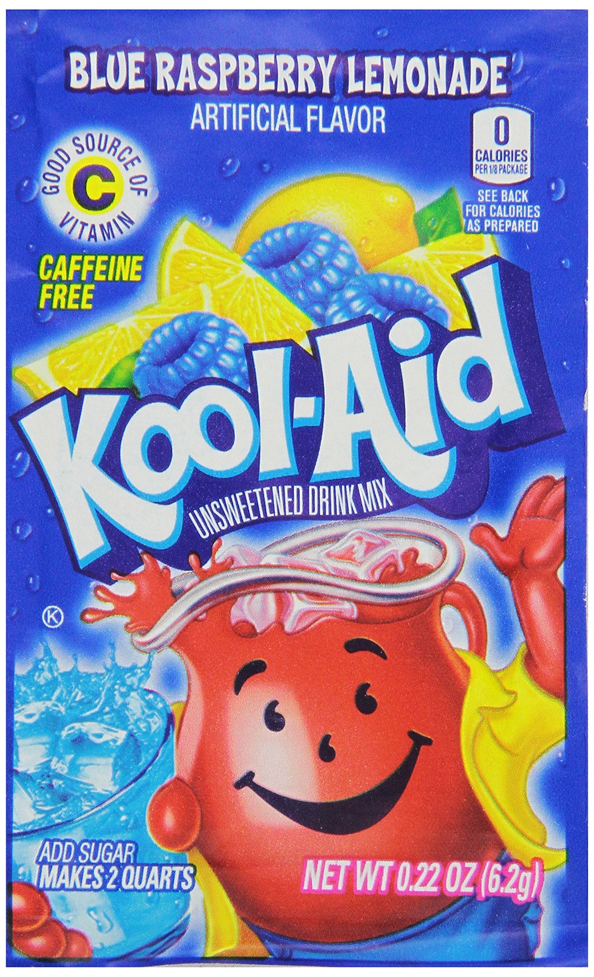 Kool-Aid Blue Raspberry Lemonade Drink Mix 0.2 oz Packet