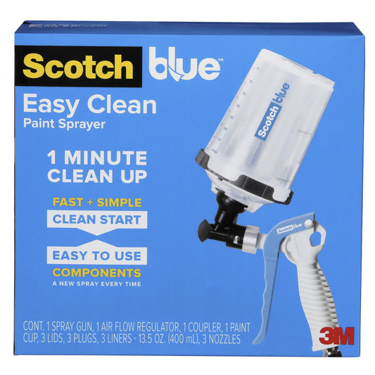 3M ScotchBlue Easy Clean Paint Sprayer, 3 Nozzles