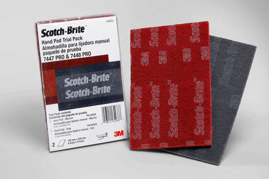 3M Scotch-Brite PRO Hand Pad 64933 6x9in 2-Pack