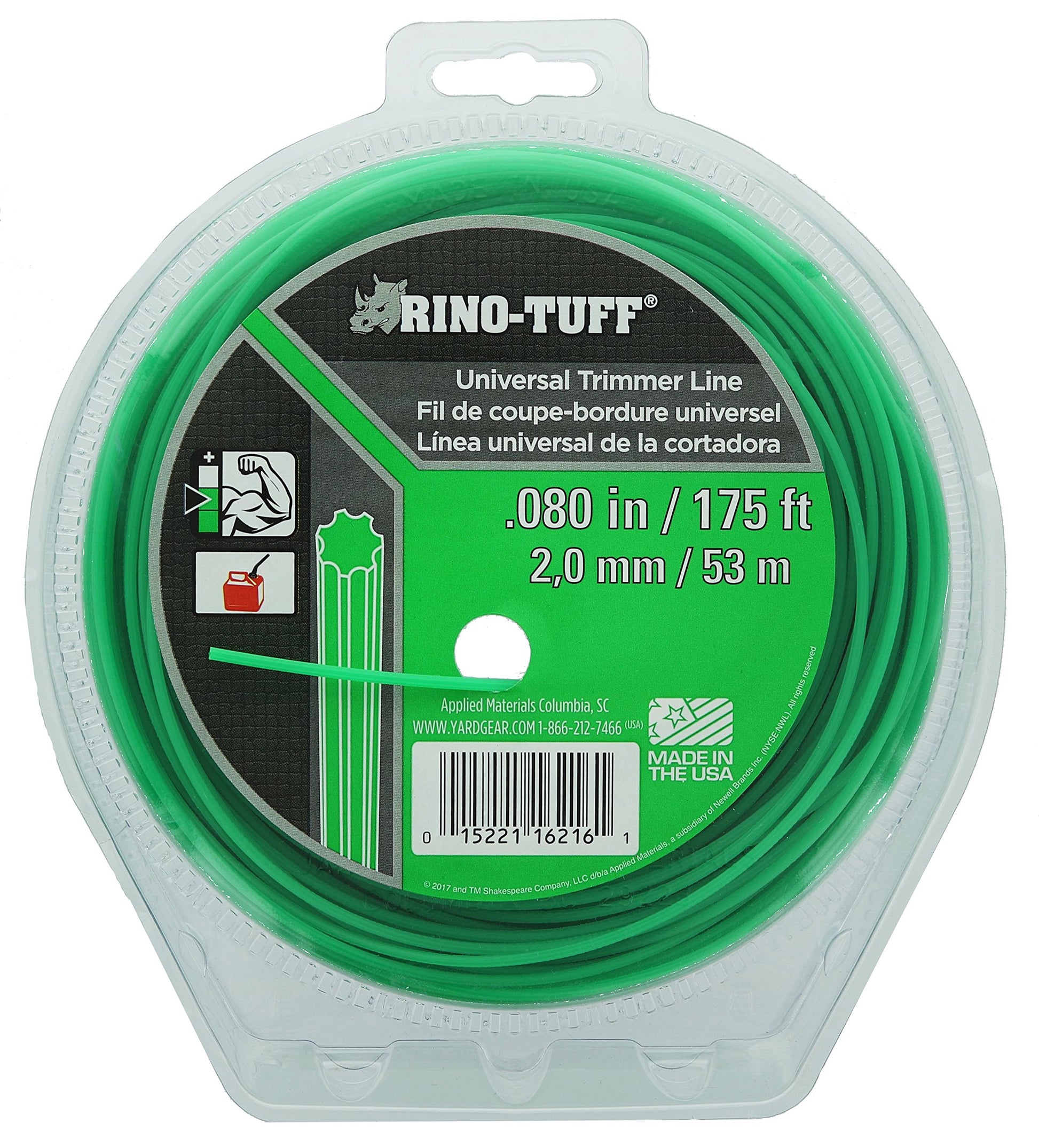 RinoTuff Gear 0.080 in x 175 Trimmer Line