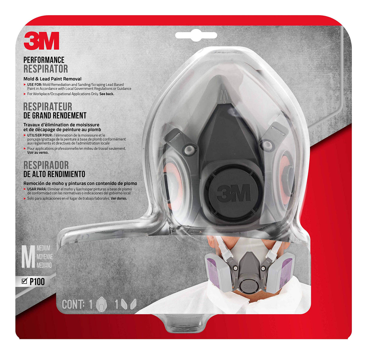 3M 62093 P100 Respirator Kit Medium