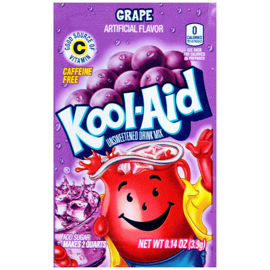 Kool-Aid Grape Flavor Drink Mix 0.14 oz 192 Pack