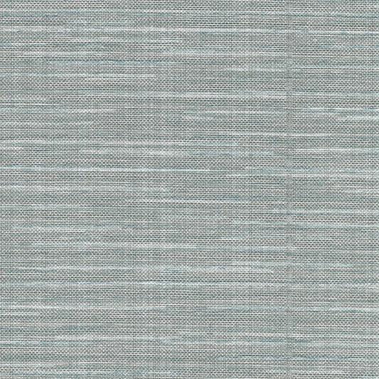 Warner Bay Ridge Faux Grasscloth Wallpaper Blue 27x27ft