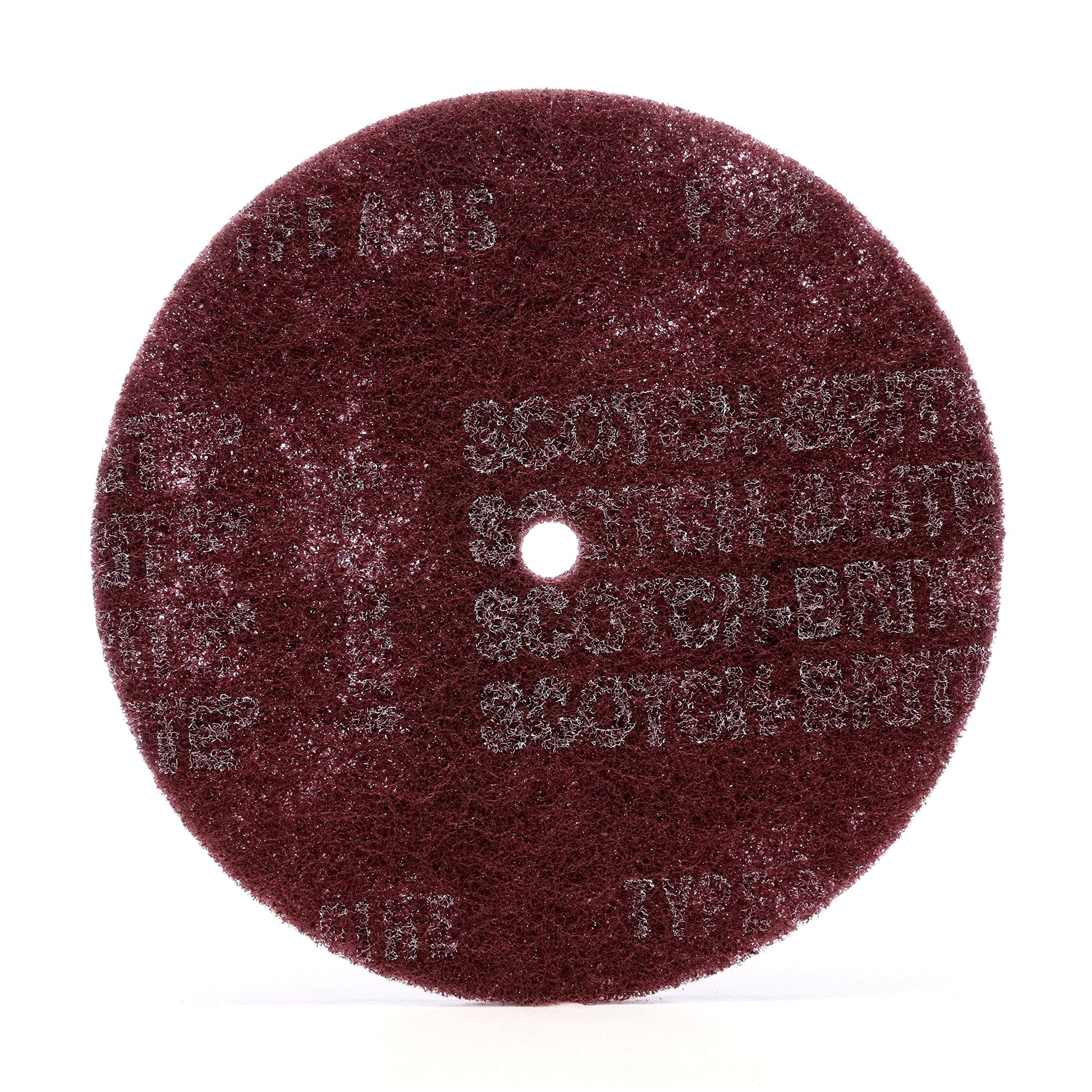 3M Scotch-Brite HS-DC Aluminum Oxide Deburring Disc - Fine Grade - Arbor Attachment - 8 in Dia 1/2 in Center Hole - 3000 Max RPM - 27652 [Price is per DISC]